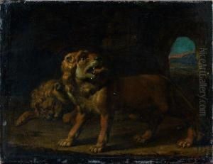 Lions Dans Une Grotte by (studio of) Rubens, Peter Paul
