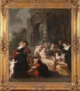 Le Jardin D"" Amour by (studio of) Rubens, Peter Paul