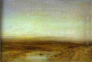 Sunset 1870s by Alexei Kondratyevich Savrasov