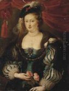 Studio Portrait Of A Lady by (studio of) Rubens, Peter Paul