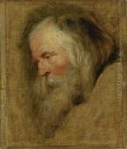 Study Head Of Caspar, The Eldest Magus Study Head Of Caspar, The Eldest Magus