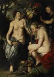 Nymphs Filling The Horn Of Plenty by (studio of) Rubens, Peter Paul