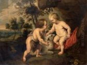 L'enfant Jesus Et Saint Jean-baptiste by (studio of) Rubens, Peter Paul