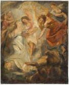 La Reconciliation De Marie De Medicis Et De Louis Xiii by (studio of) Rubens, Peter Paul
