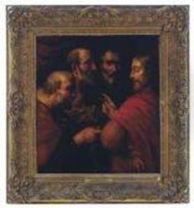Saint Peter Receiving The Keys From Christ by (studio of) Rubens, Peter Paul