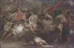 A Cavalry Skirmish by (studio of) Rubens, Peter Paul