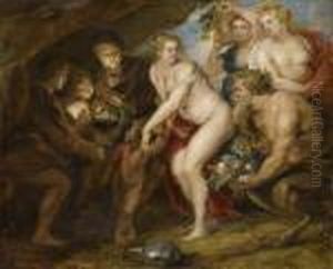 Sine Cerere Et Baccho Friget Venus by (studio of) Rubens, Peter Paul