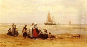 Seeing Off The Fisherman by Philippe Lodowyck Jacob Sadee