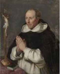 A Monk Praying, Presumably Saint Thomas Aquinas by (studio of) Rubens, Peter Paul
