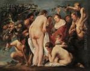 Bacchantes And Satyrs by (studio of) Rubens, Peter Paul