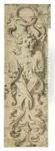 Design For A Decorative Panel With The Head Of A Putto Design For A Decorative Panel With The Head Of A Putto