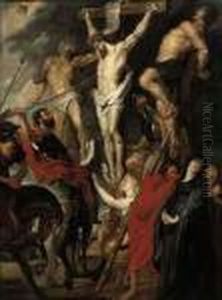 Christ On The Cross Between The Two Thieves by (studio of) Rubens, Peter Paul