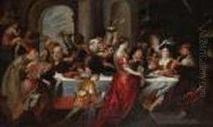 Vrij Naar Het Feest Van Herodes. by (studio of) Rubens, Peter Paul