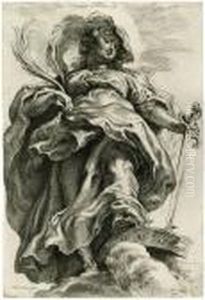 Die Heilige Katharina In Den Wolken