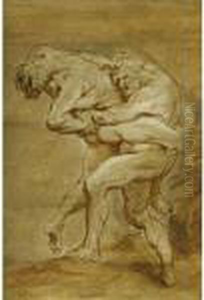 Hercules And Antaeus - view 1