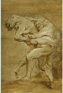 Hercules And Antaeus by (studio of) Rubens, Peter Paul