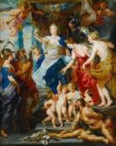 The Felicity Of The Regency Of Maria De'medici by (studio of) Rubens, Peter Paul