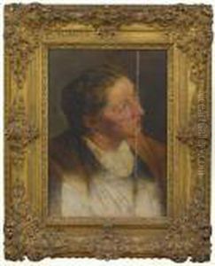 Study For The Head Of A Woman, Head And Shoulders, Lookingupwards by (studio of) Rubens, Peter Paul