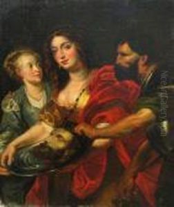 Salome Receives The Head Of Saint John The Baptist by (studio of) Rubens, Peter Paul