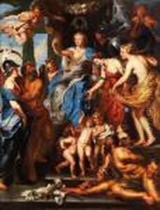 Die Gluckliche Regierung Maria Di Medici by (studio of) Rubens, Peter Paul