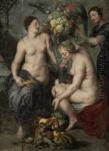 Ceres With Attendant Nymphs by (studio of) Rubens, Peter Paul