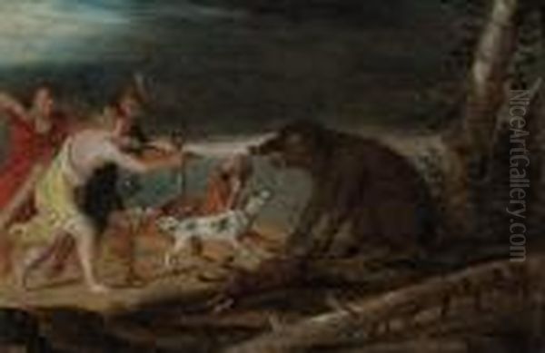 A Boar Hunt - view 1