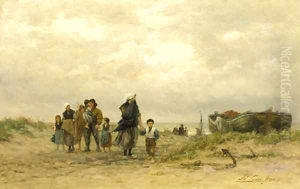 The arrival of the fleet - view 1