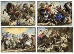 The Hippopotamus Hunt by (studio of) Rubens, Peter Paul