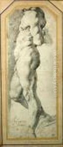 A Study Of A Standing Male Nude by (studio of) Rubens, Peter Paul