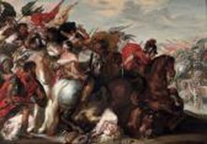 The Battle Of The Amazons by (studio of) Rubens, Peter Paul