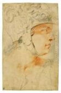 Tete D'homme Casque De Profil Droit Tete D'homme Casque De Profil Droit