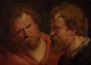 Study Of Two Male Heads by (studio of) Rubens, Peter Paul