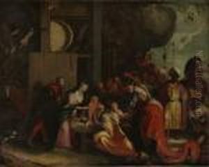 Konungarnas Tillbedjan by (studio of) Rubens, Peter Paul