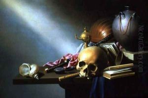 Still Life An Allegory of the Vanities of Human Life, c.1640 by Harmen van Steenwyck