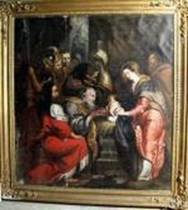 Adoration Of The Holy 3 Kings At Bethlehem by (studio of) Rubens, Peter Paul