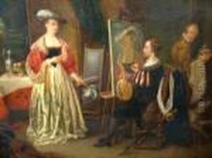 The Artist In His Studio by (studio of) Rubens, Peter Paul