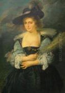 Portrait Of The Artists Wife by (studio of) Rubens, Peter Paul