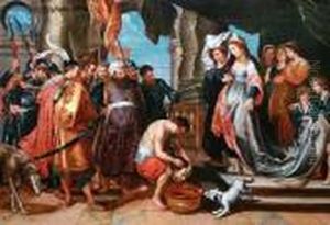 Queen Tomyris Before The Head Of Cyrus