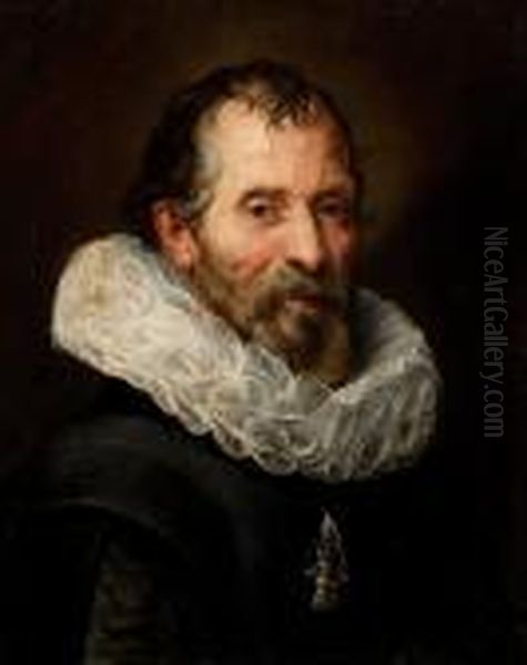 Portrait Of A Bearded Man With Lace - view 1