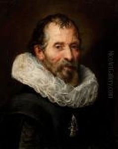 Portrait Of A Bearded Man With Lace by (studio of) Rubens, Peter Paul