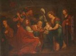 The Adoration Of The Kings. Canvas.