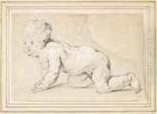 Studie Eines Krabbelnen Putto - view 1