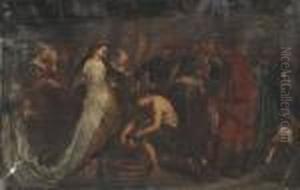 Queen Tomyris Being Presented With The Head Of King Cyrus - view 1