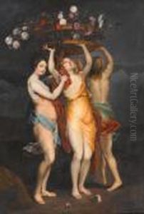 Die Drei Grazien. by (studio of) Rubens, Peter Paul