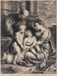 L'enfant Jesus, La Vierge, Saintjean-baptiste Et Sainte Anne