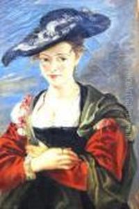 Le Chapeau De Paille, Susanna Fourmont by (studio of) Rubens, Peter Paul