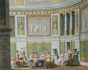 The Gynaeceum, from Le Costume Ancien et Moderne by Jules Ferrario, c.1825