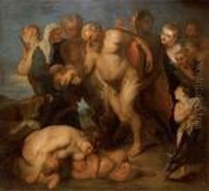 Silene Ivre Et Autres Figures Toile by (studio of) Rubens, Peter Paul
