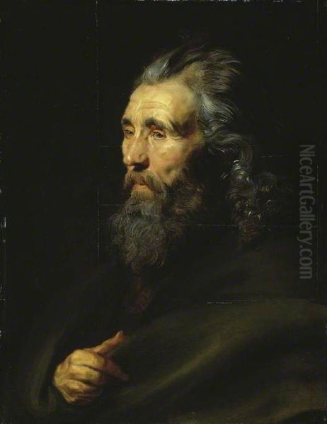 Head Study Of A Bearded Man - view 1