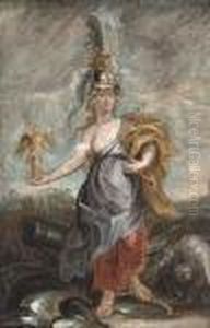 Marie De'medici As Bellona by (studio of) Rubens, Peter Paul